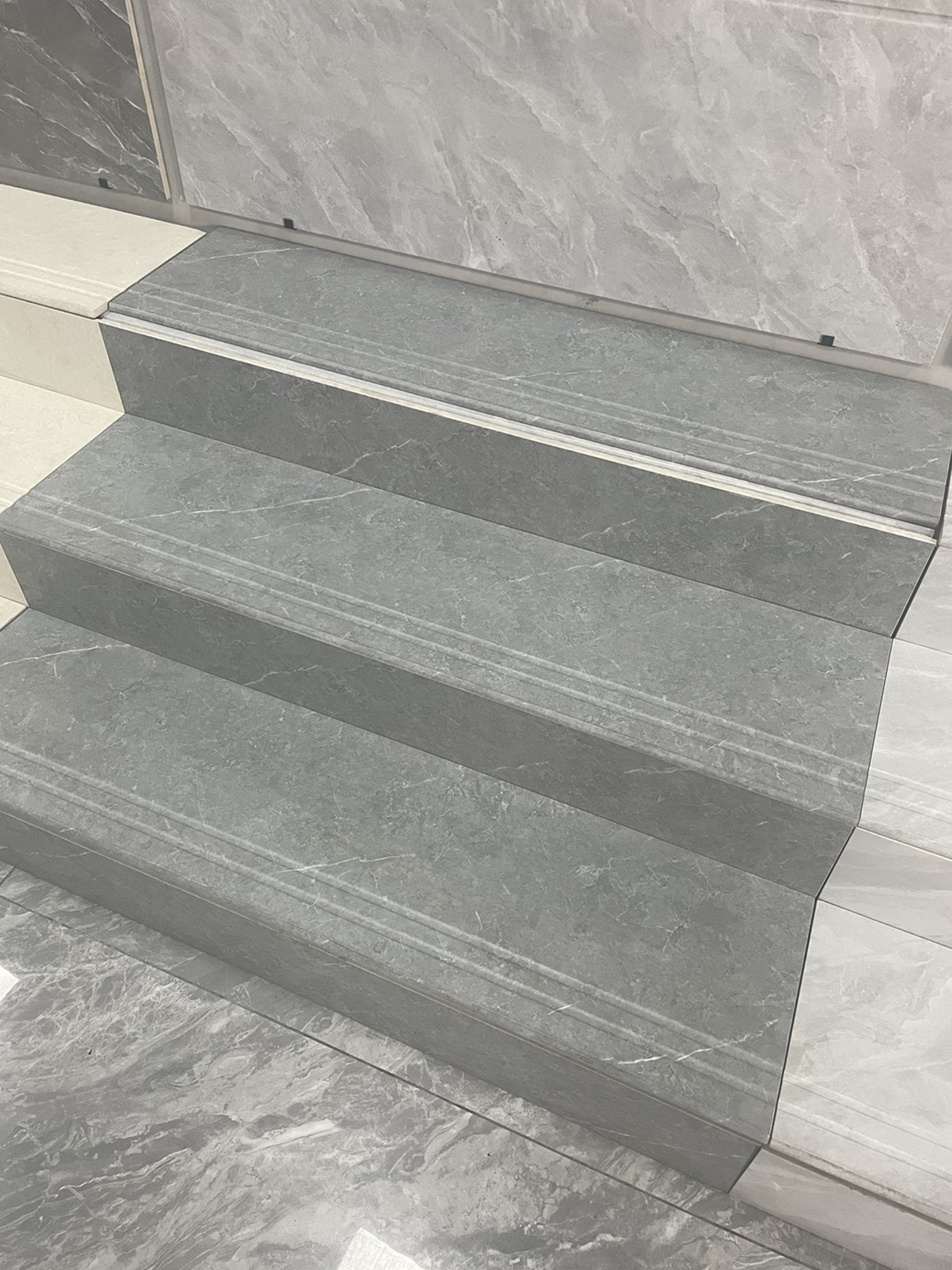 exterior tread and riser tiles 470*1200mm matte non slip stair porcelain tiles for step