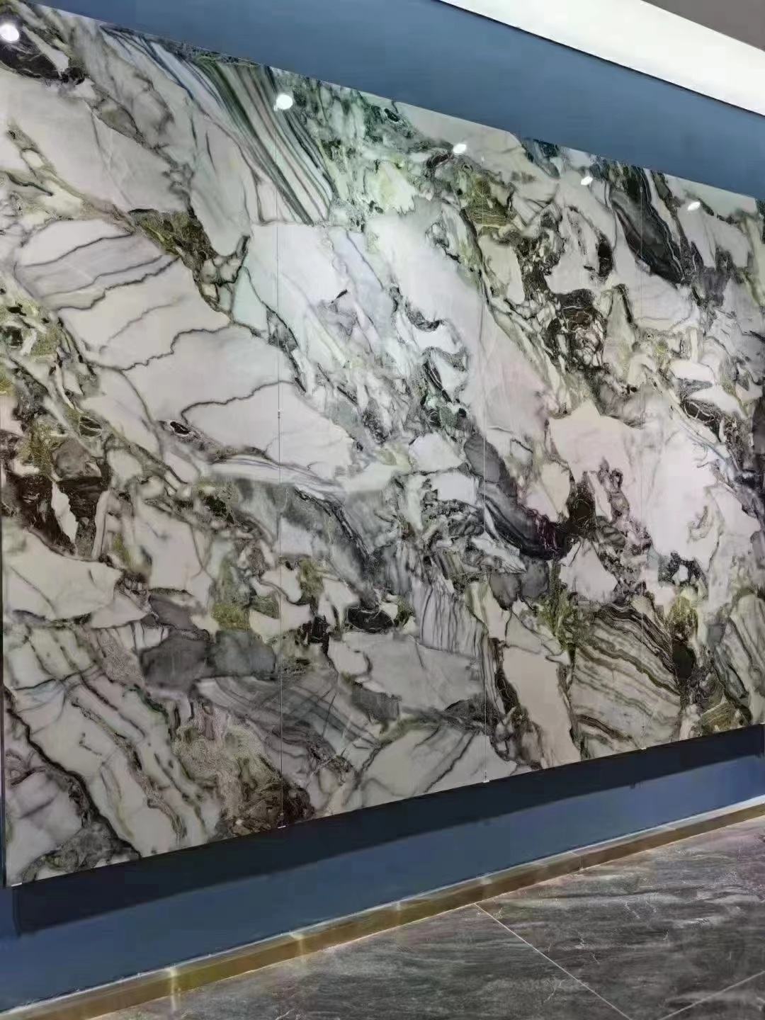 12002400 Green Marble Cold Emerald Bathroom Big Slab Tiles Wholesale Polished Large Format Porcelain Floor Tile