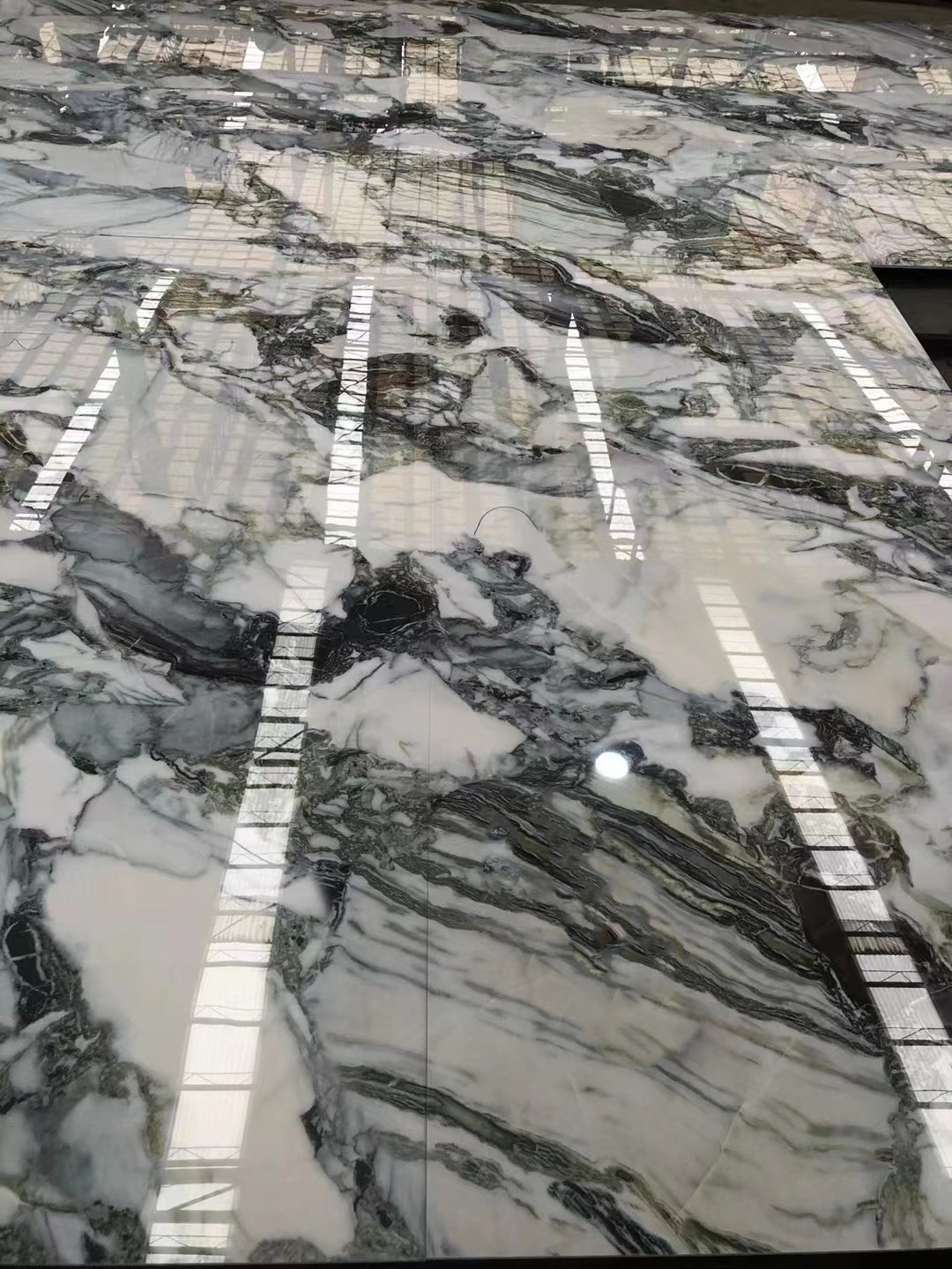 12002400 Green Marble Cold Emerald Bathroom Big Slab Tiles Wholesale Polished Large Format Porcelain Floor Tile