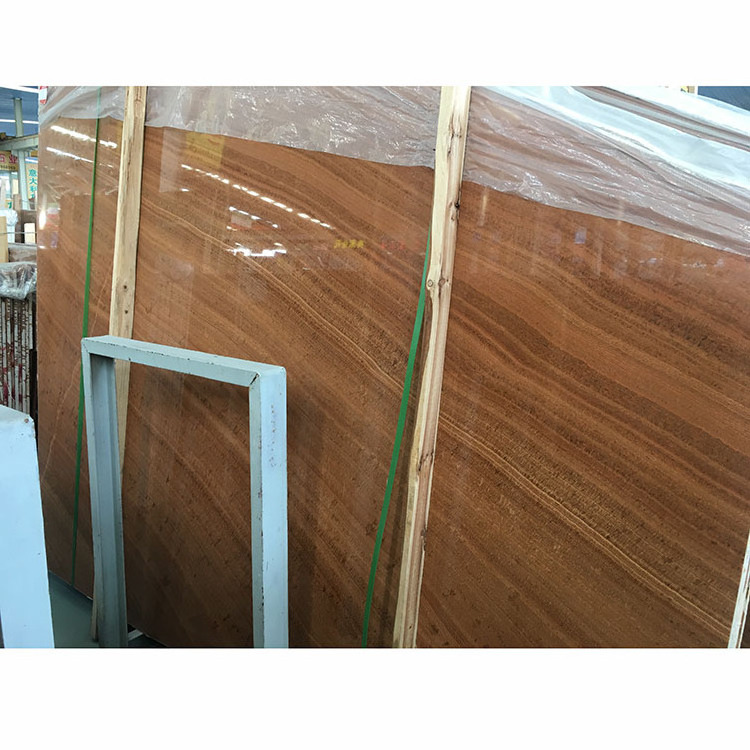 Redwood grain verona Red marble Customized Natural Quartz Red Wood Look Marble Light Wood Grain Red Marble