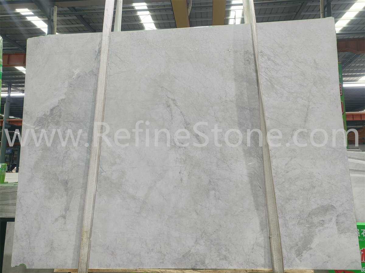 Refine Stone Supply Yabo white tile stone slab simple modern marble counter top