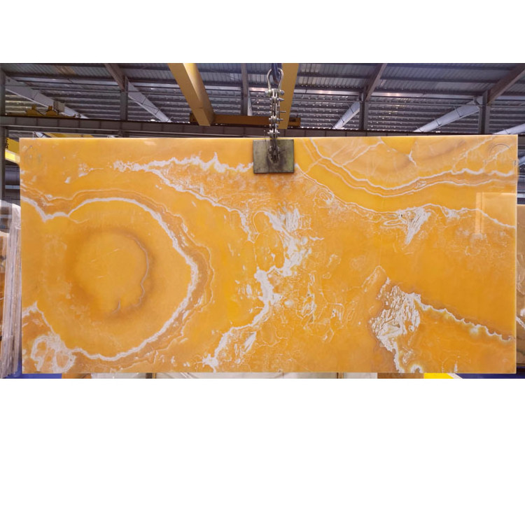 Translucent Honey Yellow Onyx  Backlit Honey Onyx Slabs wall panel Suppliers