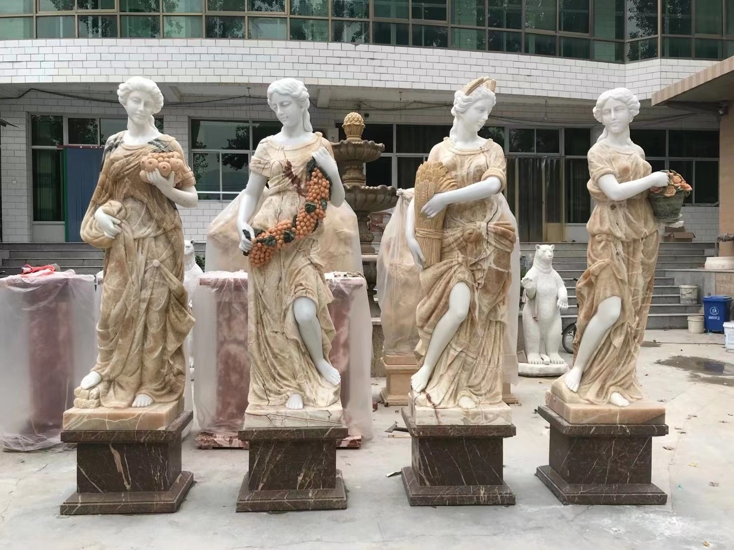 Wholesale Customized design good price marble statue lady statue for hot sale