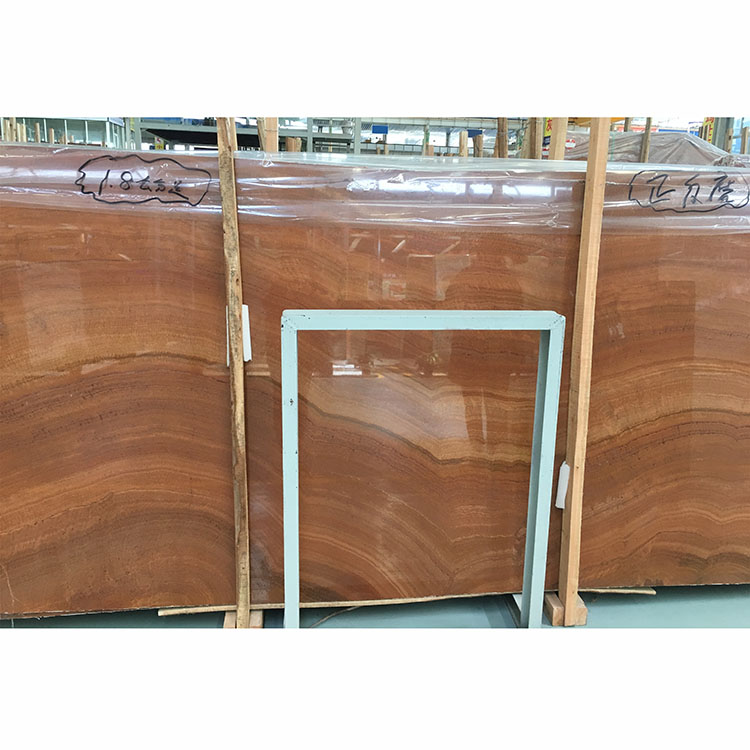 Redwood grain verona Red marble Customized Natural Quartz Red Wood Look Marble Light Wood Grain Red Marble