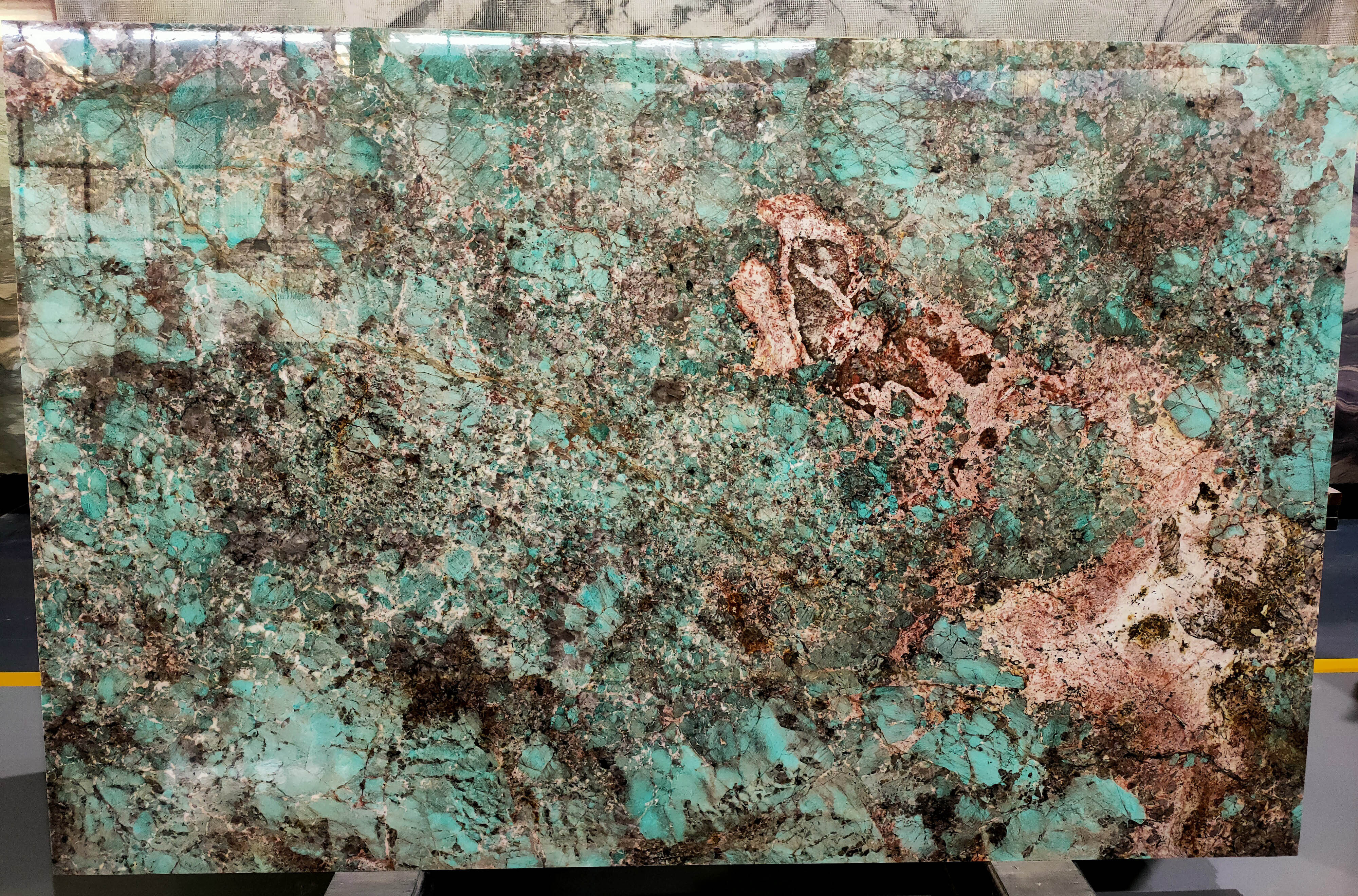 Polished Amazons Green Marble Amazonite Onyx Slabs Green Marble Background Wall Design for Villa