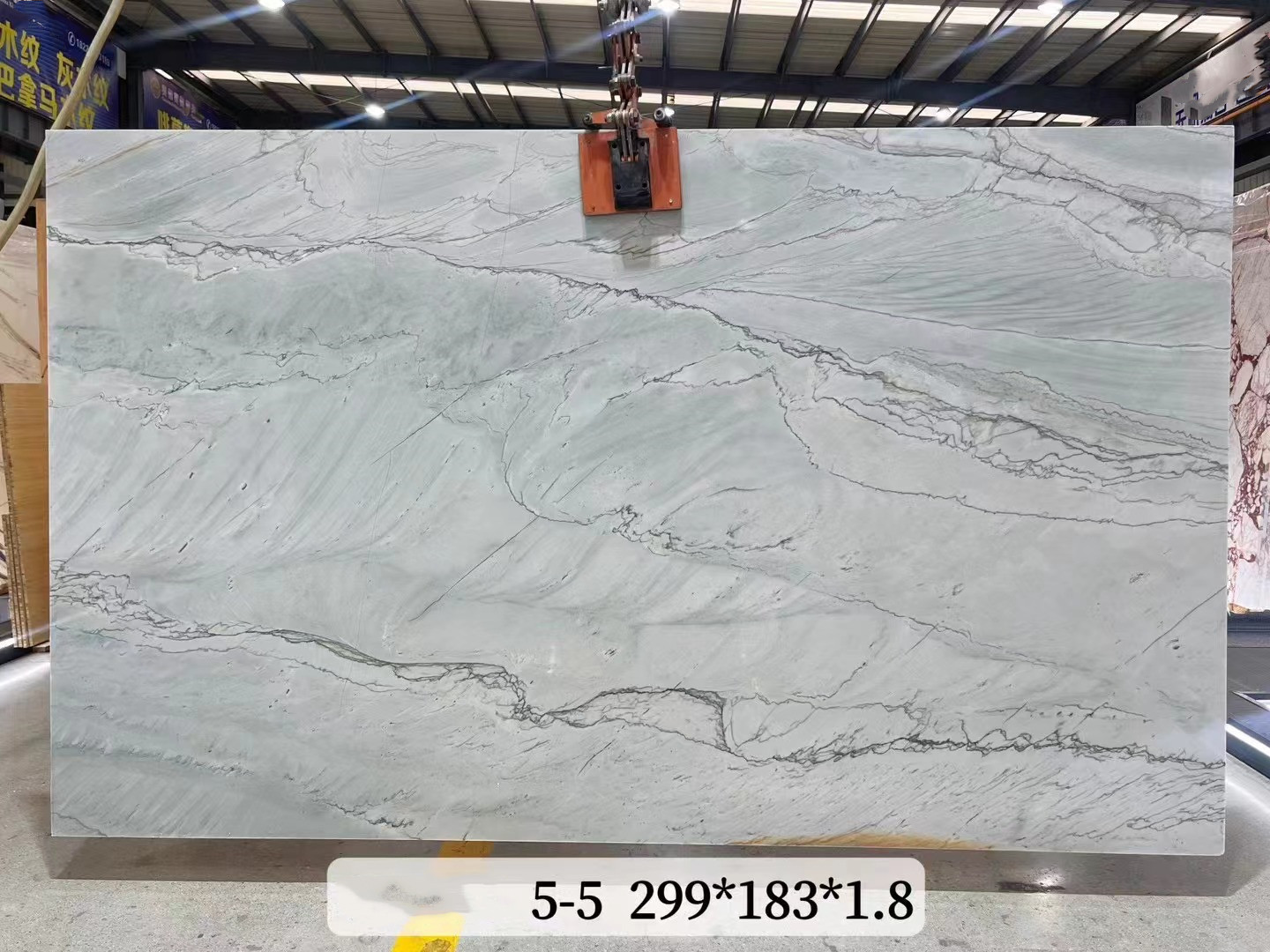 Refine Stone supply Brazil Calacatta White quartzite slab countertop white