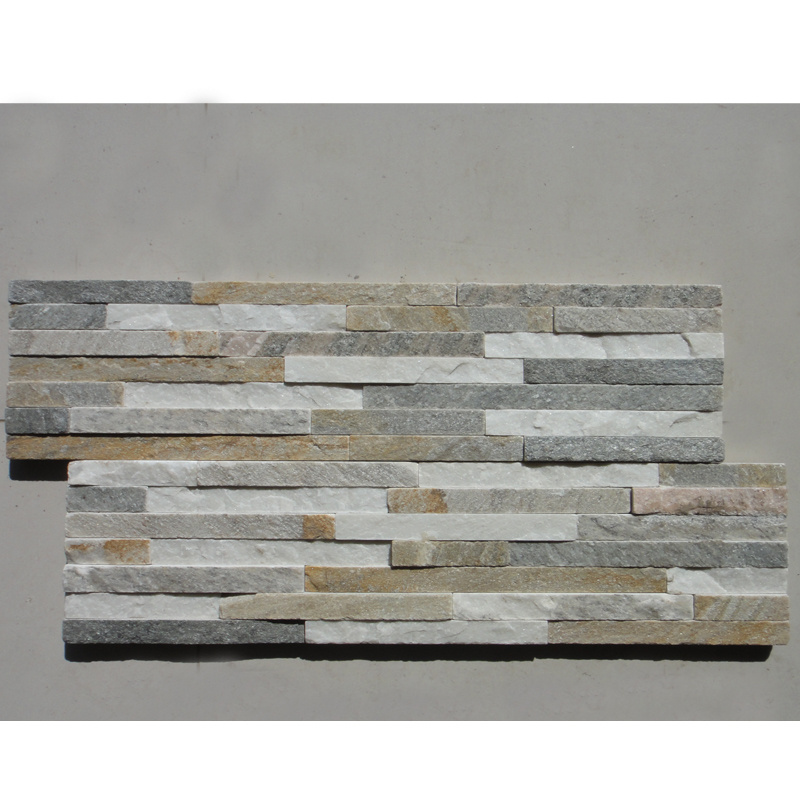 Natural Yellow Wooden Culture stone Stacked Stone Veneer