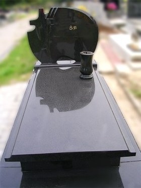 Black Granite Headstone Gravestone Cemetery Monuments Prices For Poland