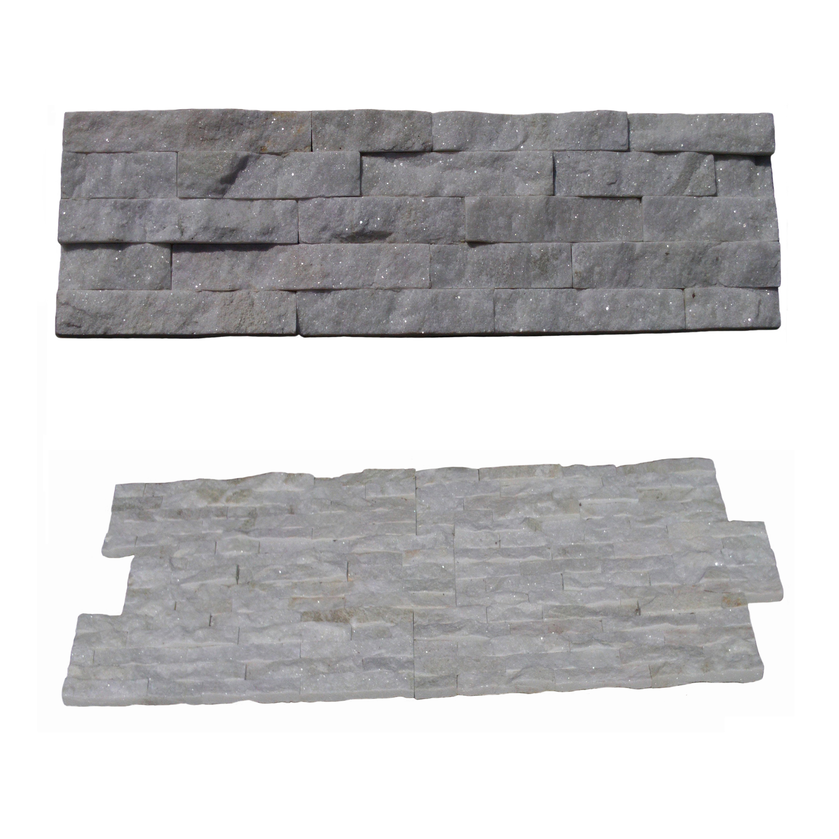 White Quartzite Slate Decorative Exterior Interior Culture Natural Stone Veneer Ledger Panel Wall Cladding