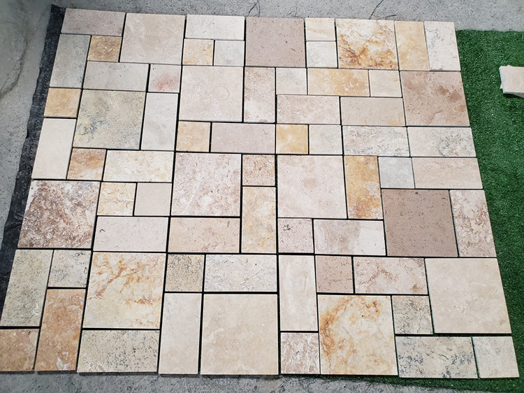 Chinese cheap natural outdoor travertine tiles for pool paver ivory beige travertine tiles for walls and floors