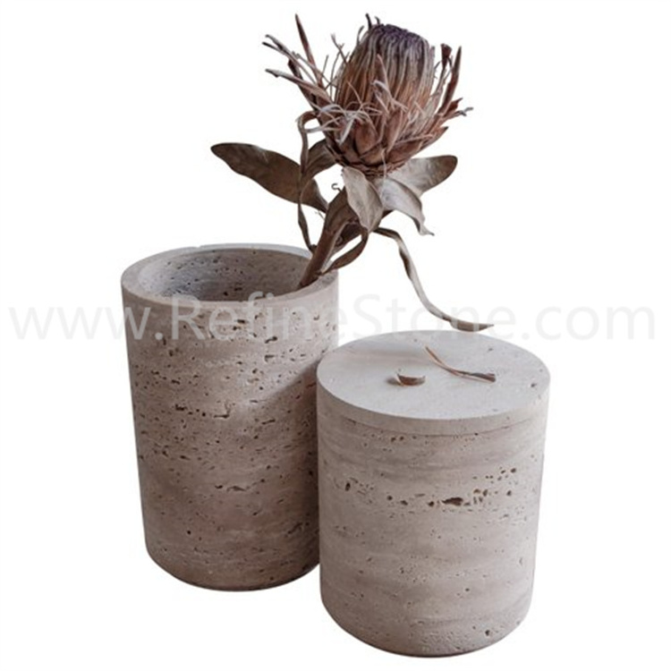 Pakistan Natural Onyx Marble 12 inch Vase