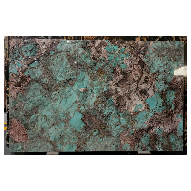 Polished Amazons Green Marble Amazonite Onyx Slabs Green Marble Background Wall Design for Villa