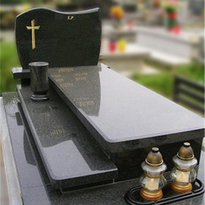 Black Granite Headstone Gravestone Cemetery Monuments Prices For Poland