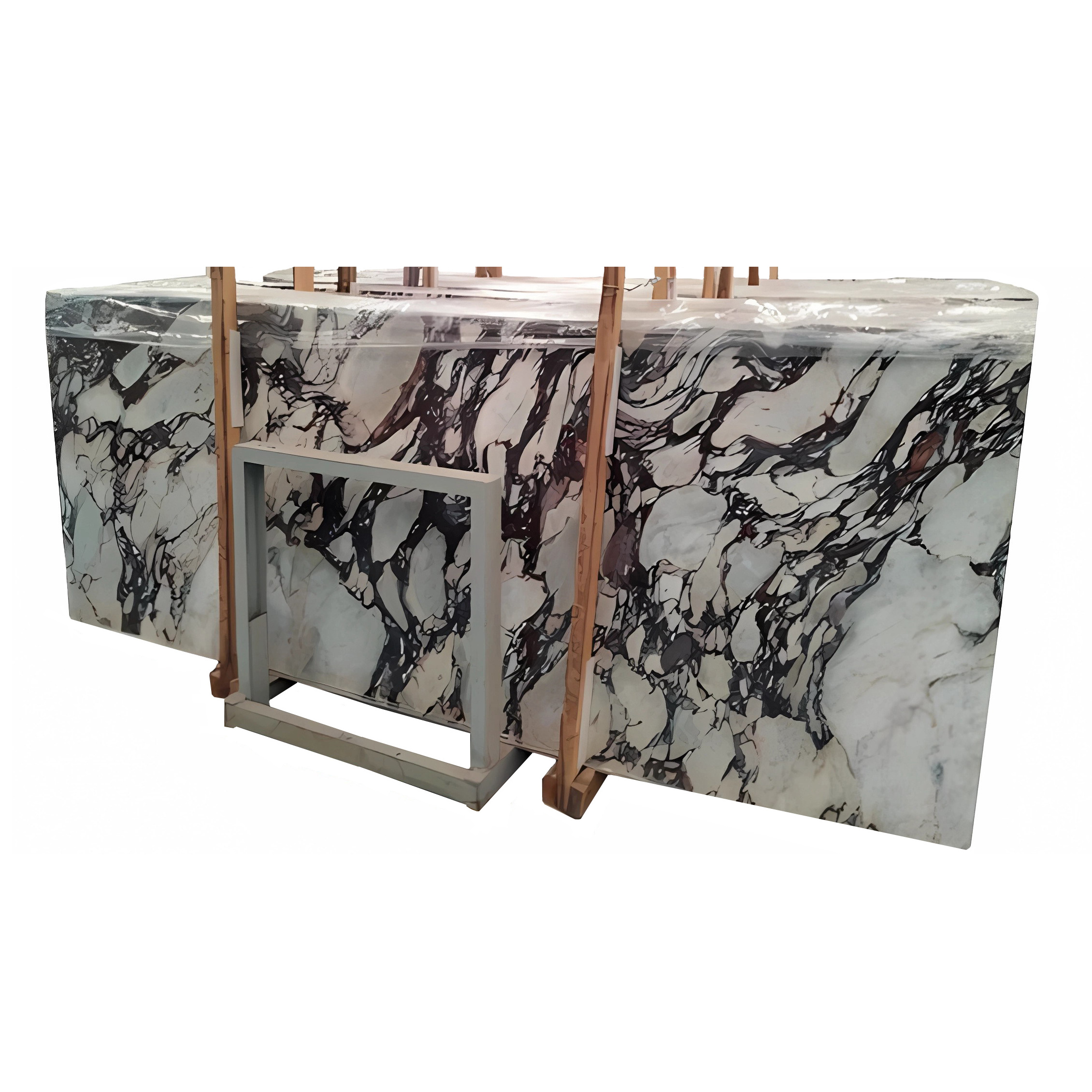 Factory price white marble with purple veins calacatta borghini purple /calaccata viola red carrara marble slab