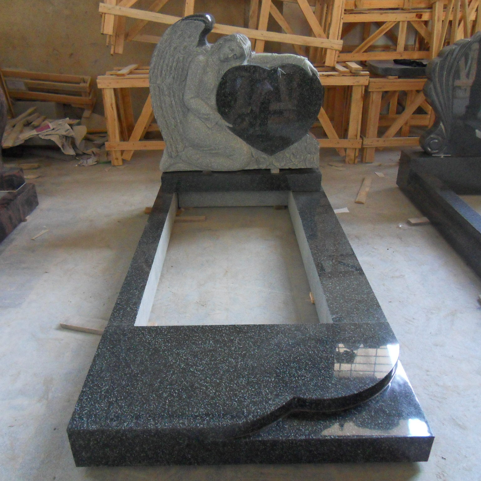 Refine Stone Supply High polished China black granite muslim gravestones