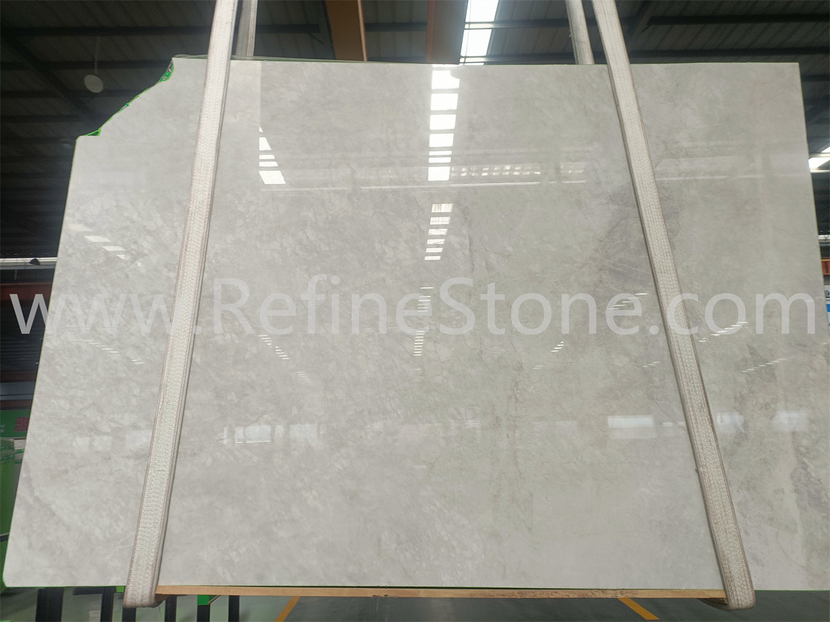 Refine Stone Supply Yabo white tile stone slab simple modern marble counter top