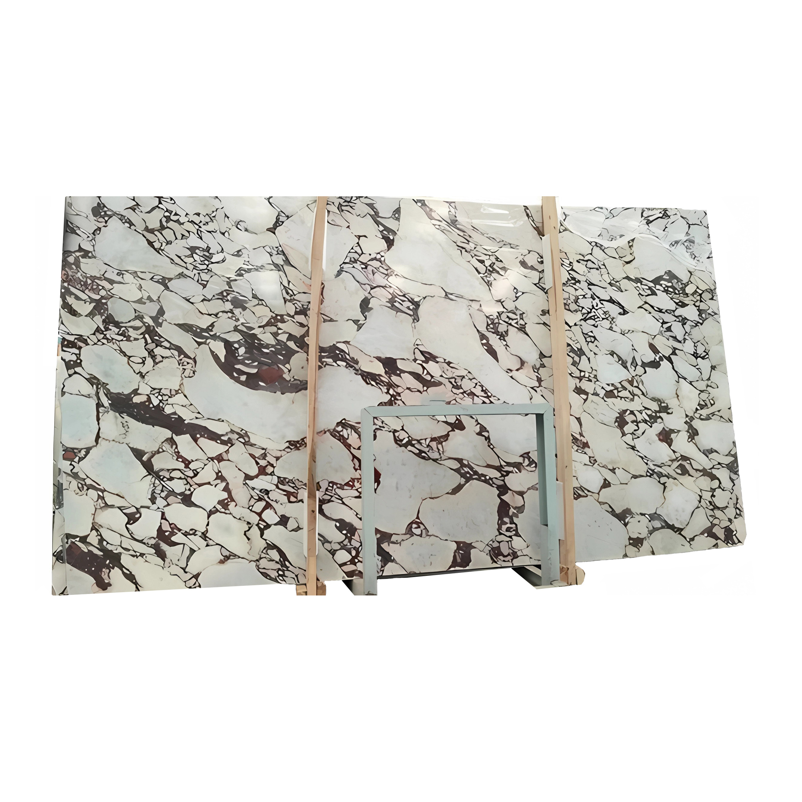 Factory price white marble with purple veins calacatta borghini purple /calaccata viola red carrara marble slab