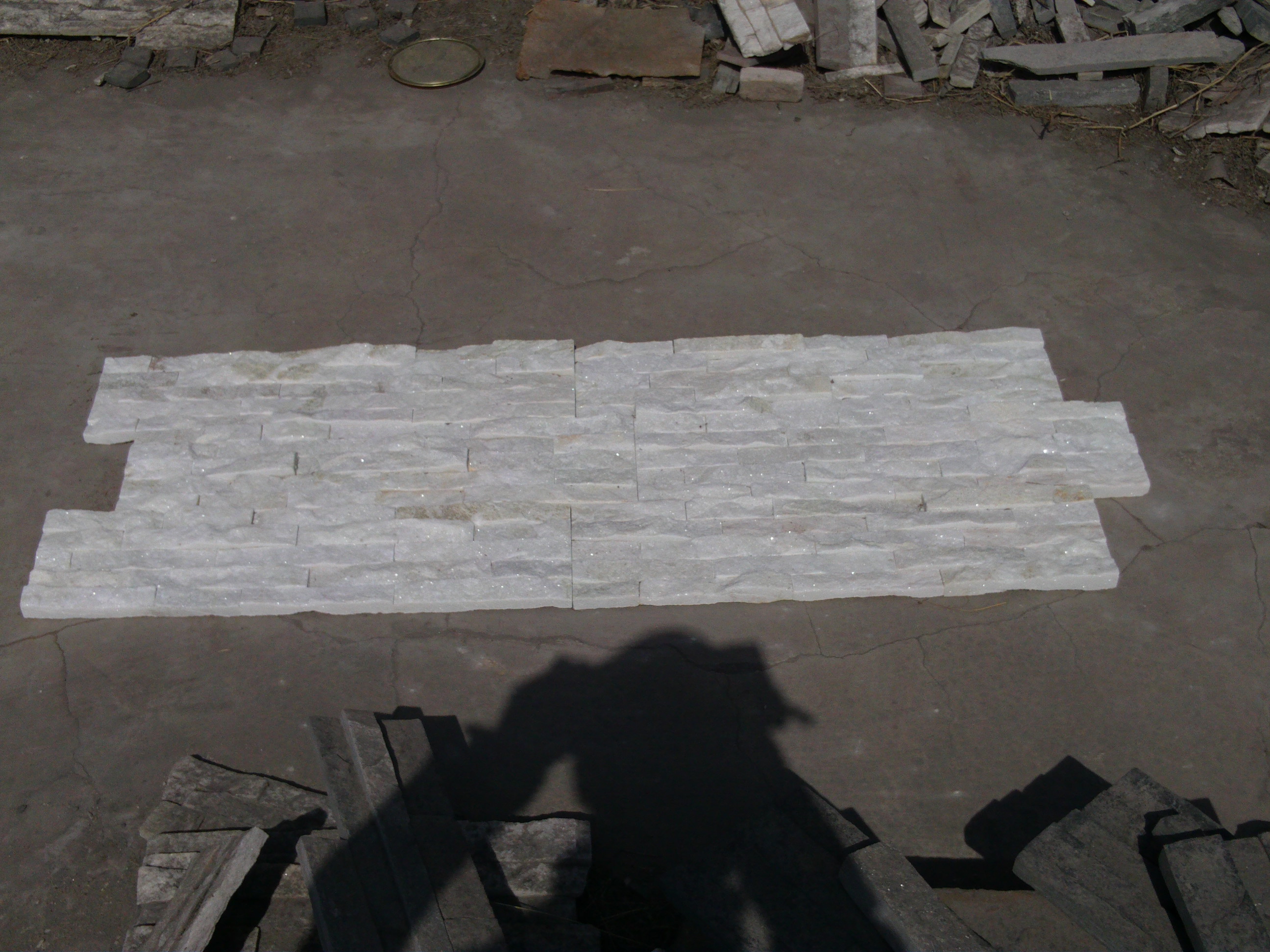 White Quartzite Slate Decorative Exterior Interior Culture Natural Stone Veneer Ledger Panel Wall Cladding