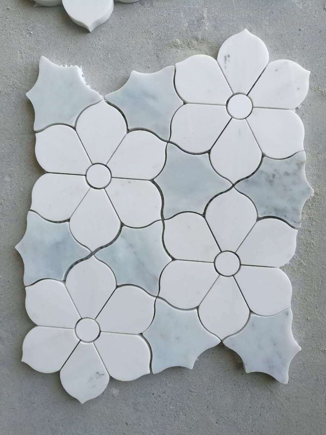 Decorative mosaic tile Calacatta Marble Mosaic Flooring Tile, Calacatta white Herringbone Mosaic