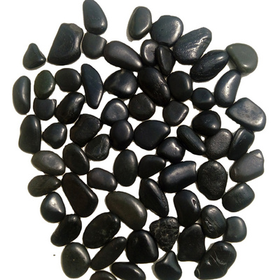 China natural high polished river stone black landscaping pebble stone decorative cobblestone