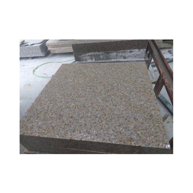 Yellow Granite G682 Swimming Pool Paver Pool Coping, Bullnose Granite Natural Stone