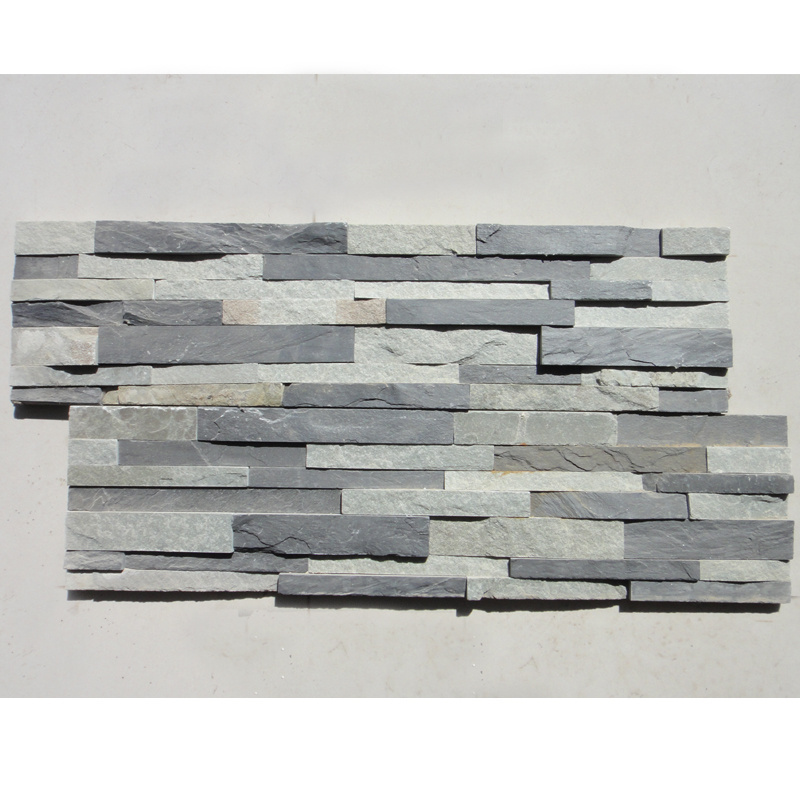 Natural Stone  Grey  Z shape  slate Wall Panels Interior Exterior Wall Cladding Slate