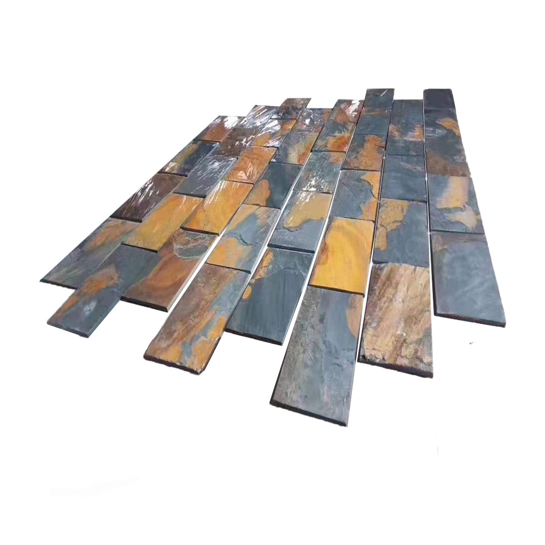 Cheap Rusty slate tile landscaping slate rock natural stone pavers