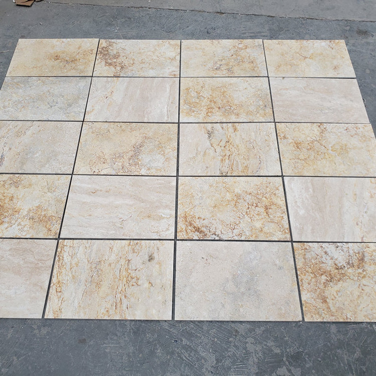 Chinese cheap natural outdoor travertine tiles for pool paver ivory beige travertine tiles for walls and floors