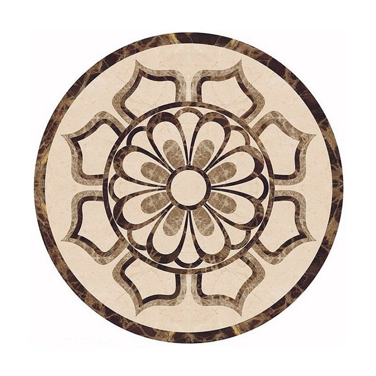 Waterjet Marble Mosaic Tiles Waterjet Medallion Round Medallions