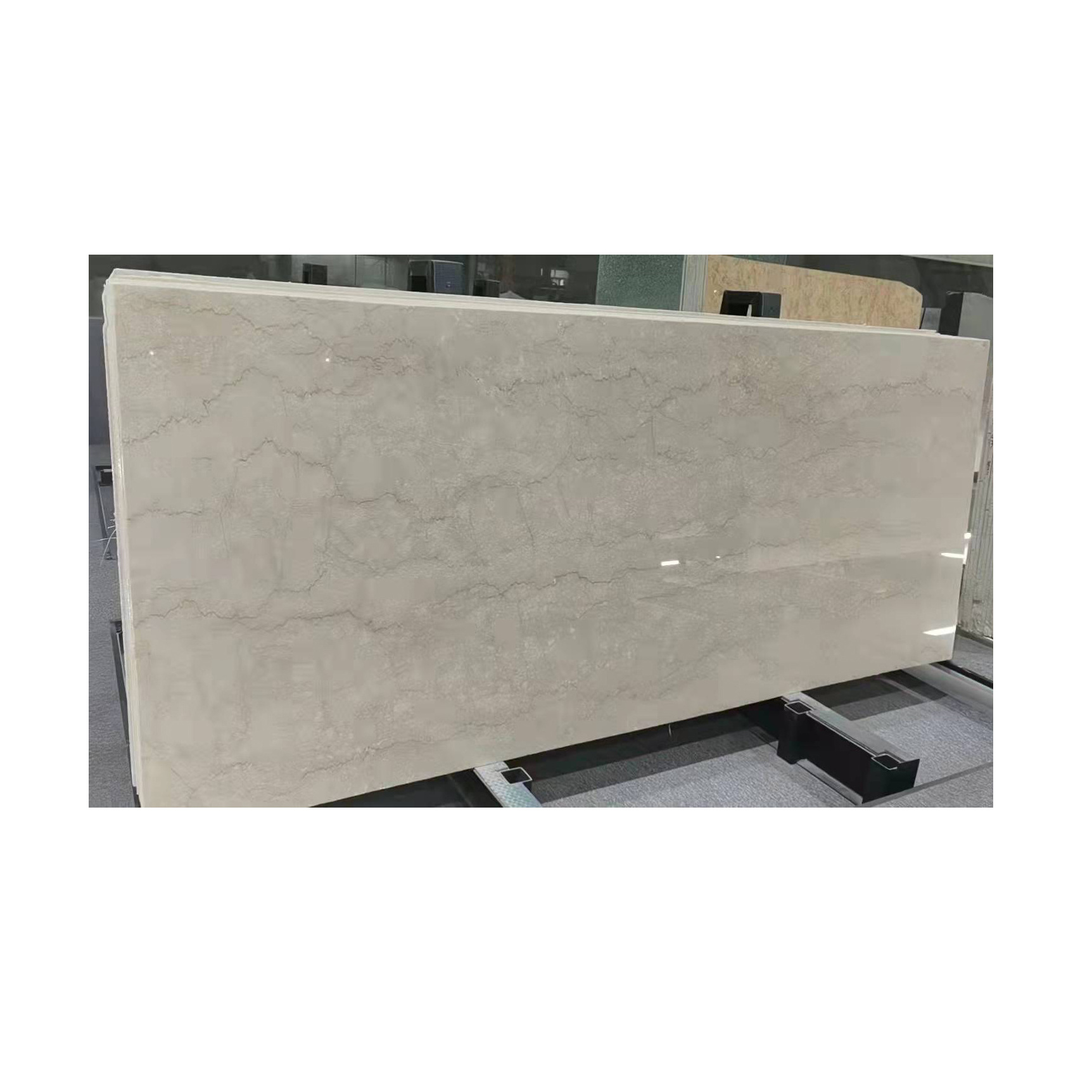 Good quality Botticino Classico beige slab Marble stone tiles with gold brown veins