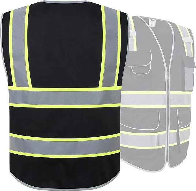 safty vest safety vest reflective High visibility with pockets and zippers reflective vest for children