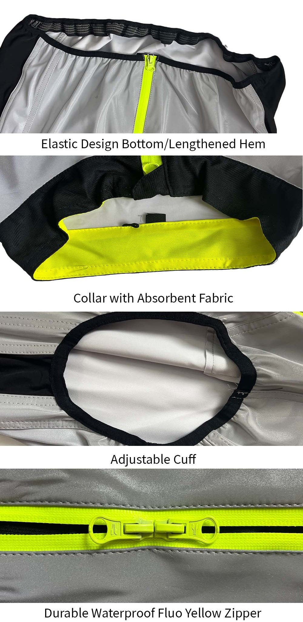 HCSP Sleeveless Gilet Hi Viz Reflective Safety Bike Bicycle Cycling Windproof Vest