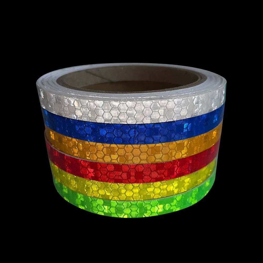 HCSP Car Bicycle Motorcycle Reflector Reflective Sticker Bike Adhesive Tape Warning Stripe PVC Vehicles Roadway Safety