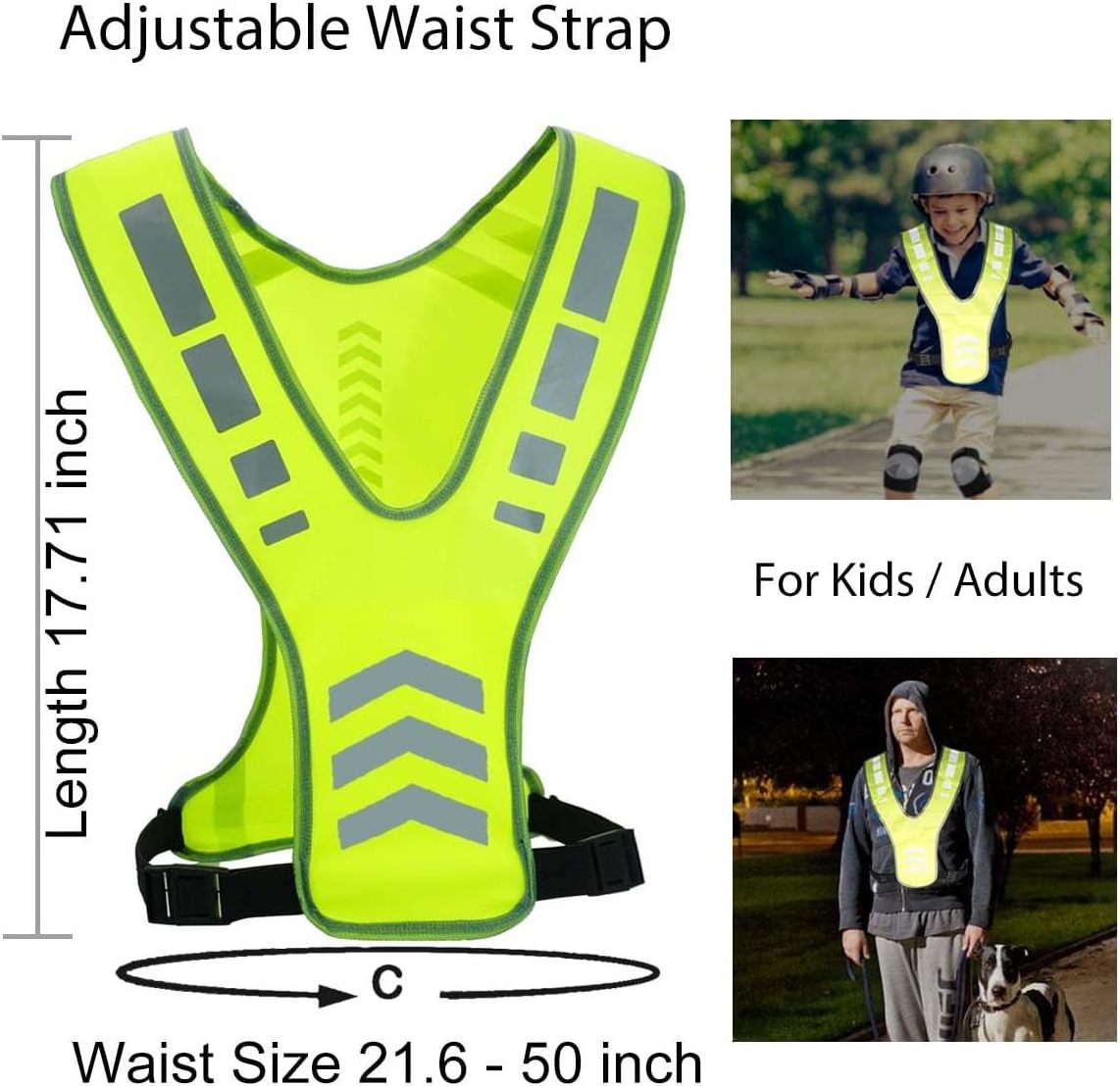 HCSPnight high visibility  cycling running warning safety safety vest backpack reflective running vest