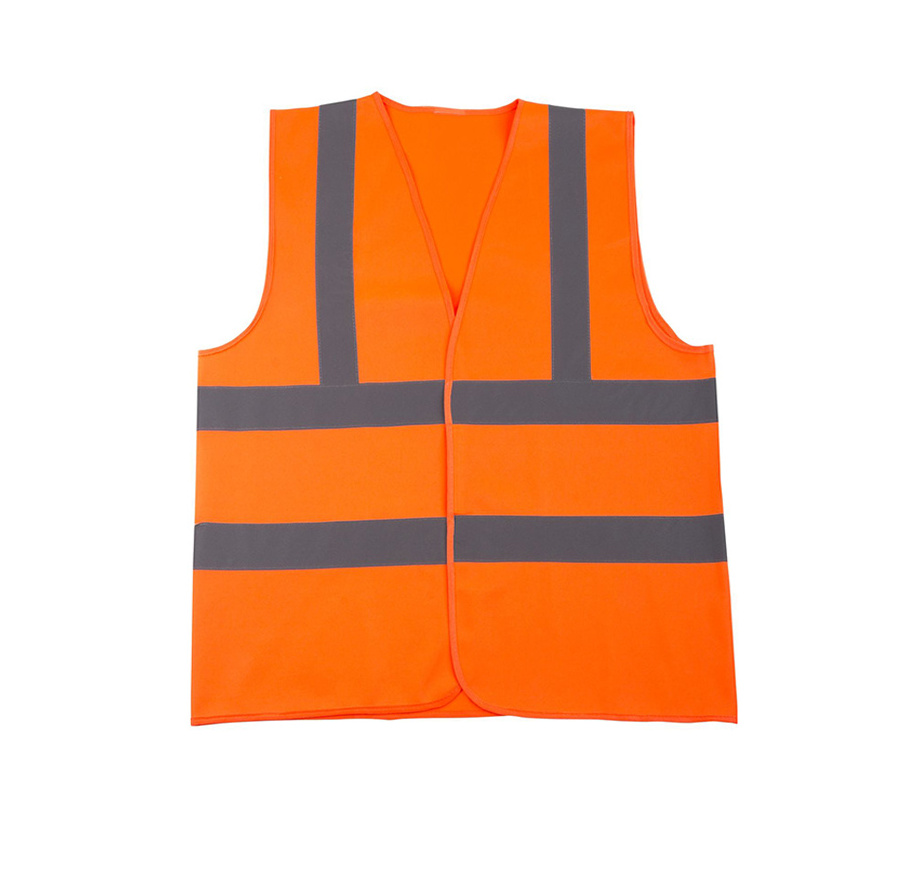 HCSP Hi Vis Polyester Reflective Safety Vest for Construction Road Officers Customizable with Logo Featuring Hi Vis Mesh