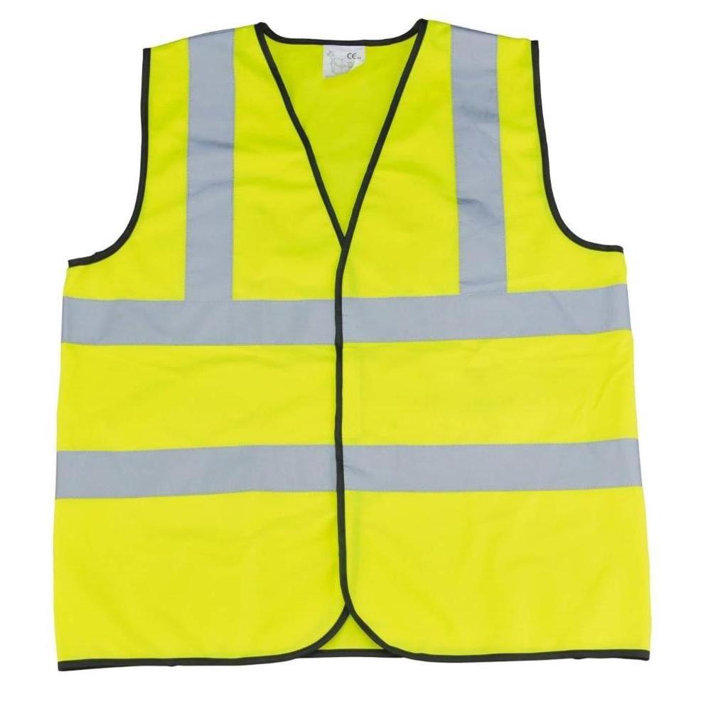 HCSP Hi Vis Polyester Reflective Safety Vest for Construction Road Officers Customizable with Logo Featuring Hi Vis Mesh