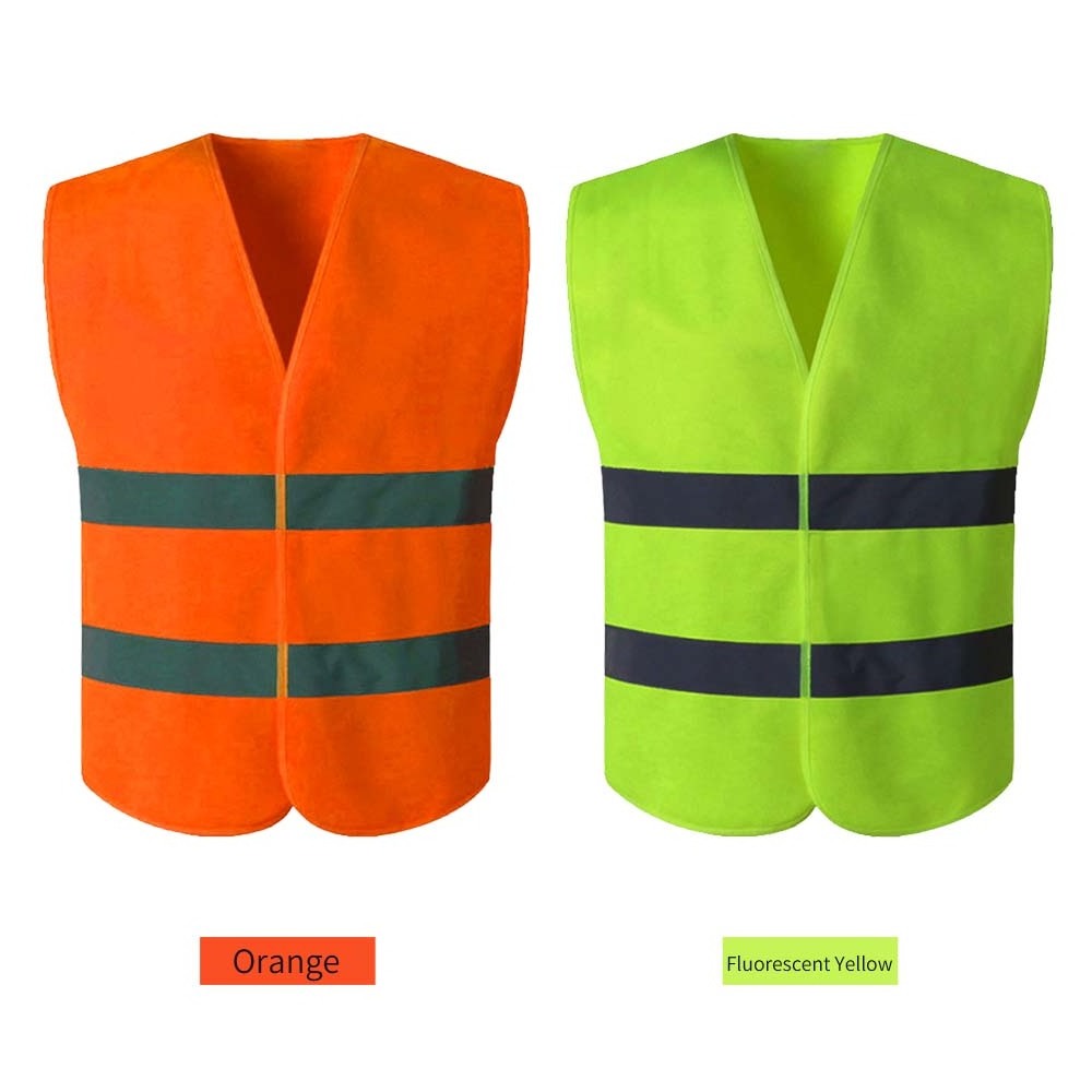 HCSP Traffic Warning Hi-vis Security Yellow Reflective Fluo Safety Vest