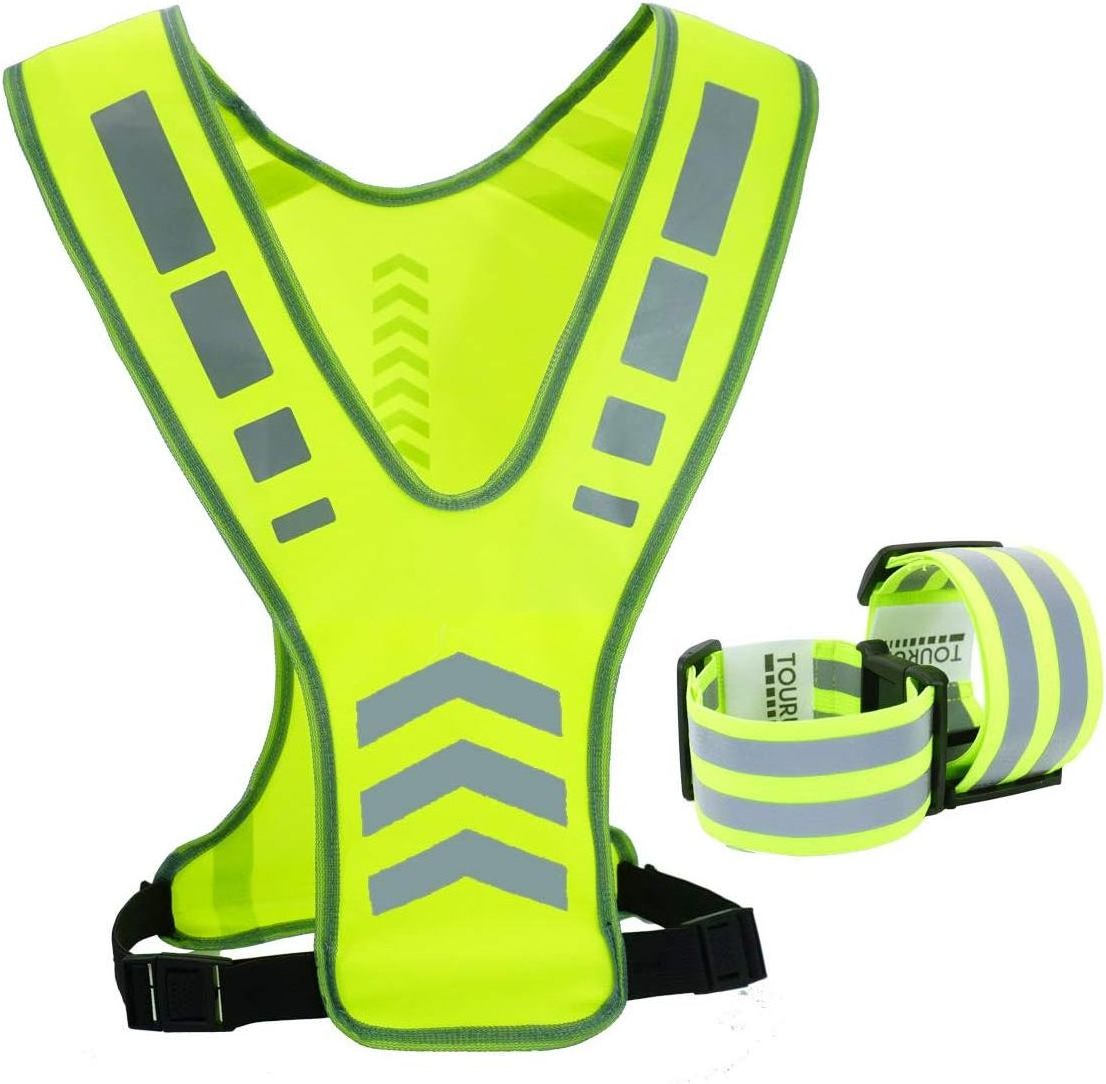 HCSPnight high visibility  cycling running warning safety safety vest backpack reflective running vest