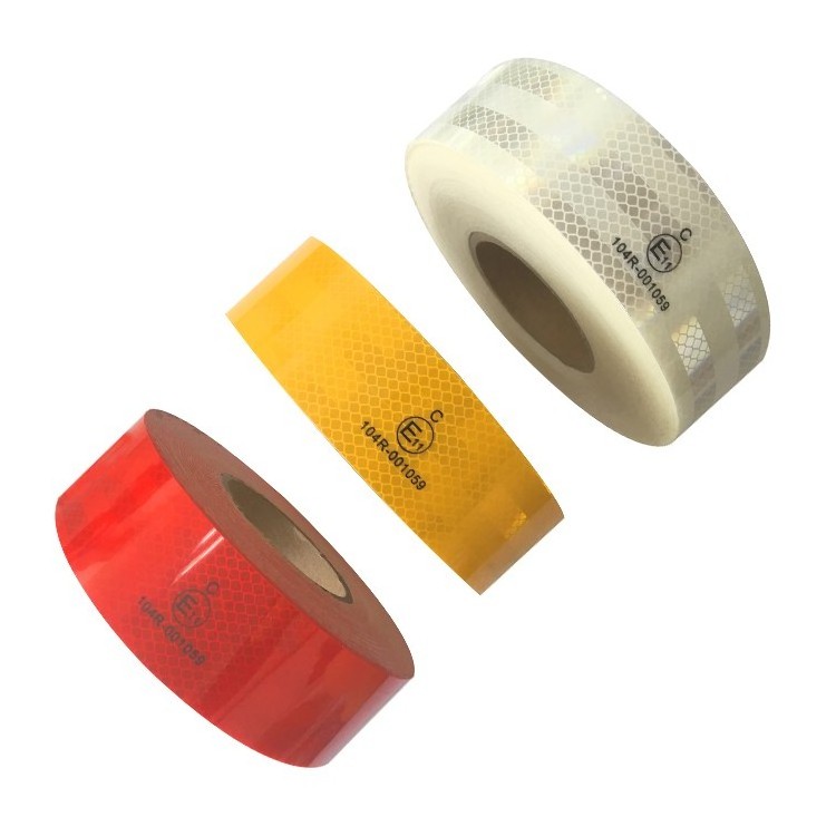 red white yellow ece 104 r  micro prism conspicuity reflective tape