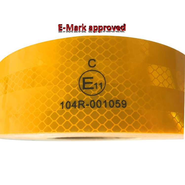 red white yellow ece 104 r  micro prism conspicuity reflective tape