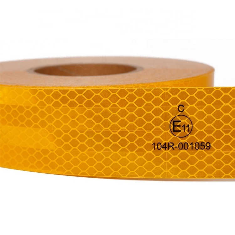 3m Retro Micro Prismatic Yellow Safety Markings Radium Rolls Truck Vehicle Adhesive Ece 104r Reflective Vinyl Tapes