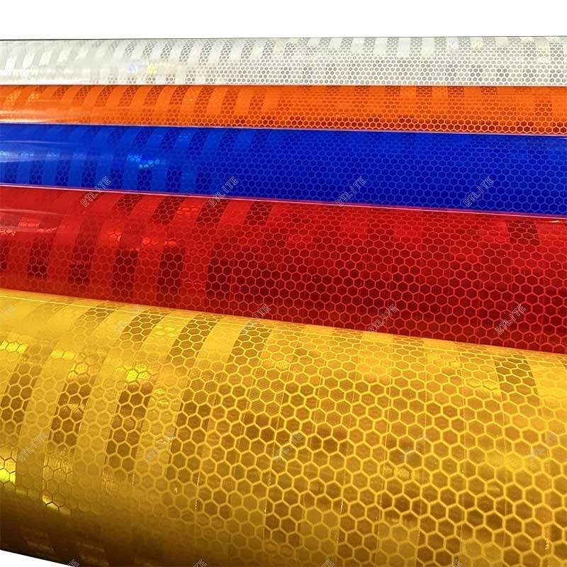 5 Years PMMA Honeycomb HIP High Intensity Micro Prismatic Traffic Sign Safety Retro Yellow Film Reflective Sheeting