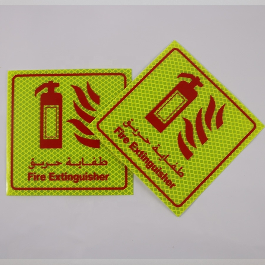 20CMX20CM Danger Sign Stickers Reflective Middle East Truck Reflective Sticker Honeycomb