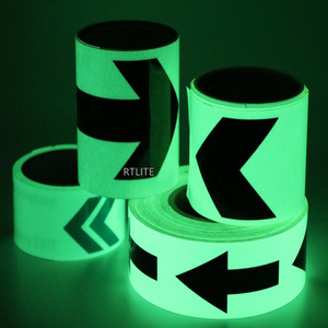 Custom Photoluminescent Vinyl Adhesive Luminous Film Sticker Glow in the Dark