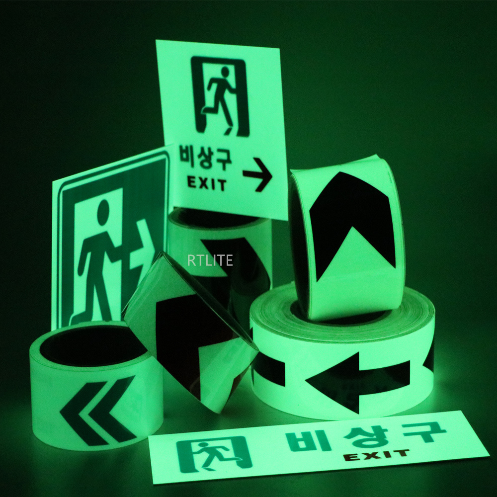 48 Inch Eco Solvent Printing Glow in the Dark Photoluminescence Sticker Paper Luminous Film Reflective Sticker