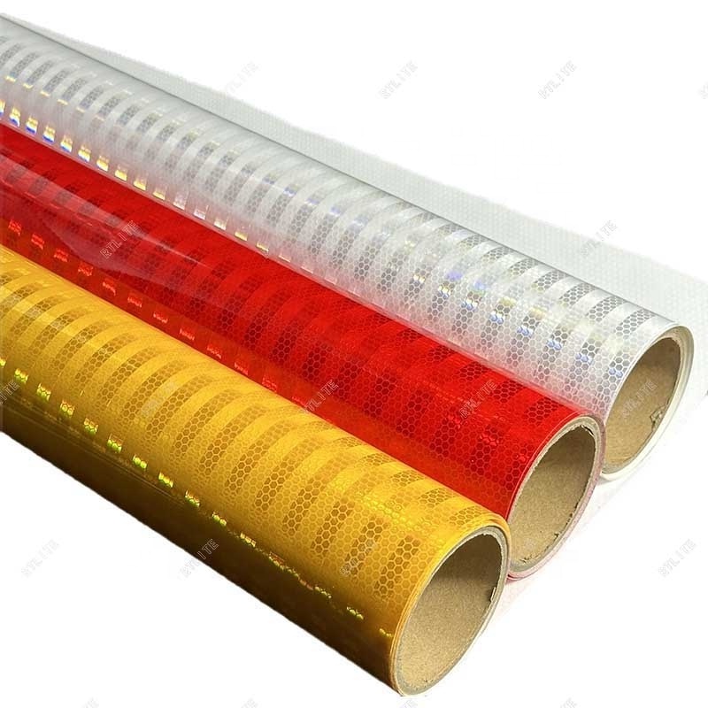 5 Years PMMA Honeycomb HIP High Intensity Micro Prismatic Traffic Sign Safety Retro Yellow Film Reflective Sheeting