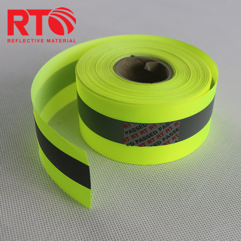 Conspicuity Fluorescent  Reflective Webbing Strap