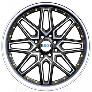 Flrocky 17 Inch Car Wheel CB 57.1-73.1Mm Offset PCD 8X100/114.3 17X8.5J Mag With Silver Skin Fit For Passenger Car