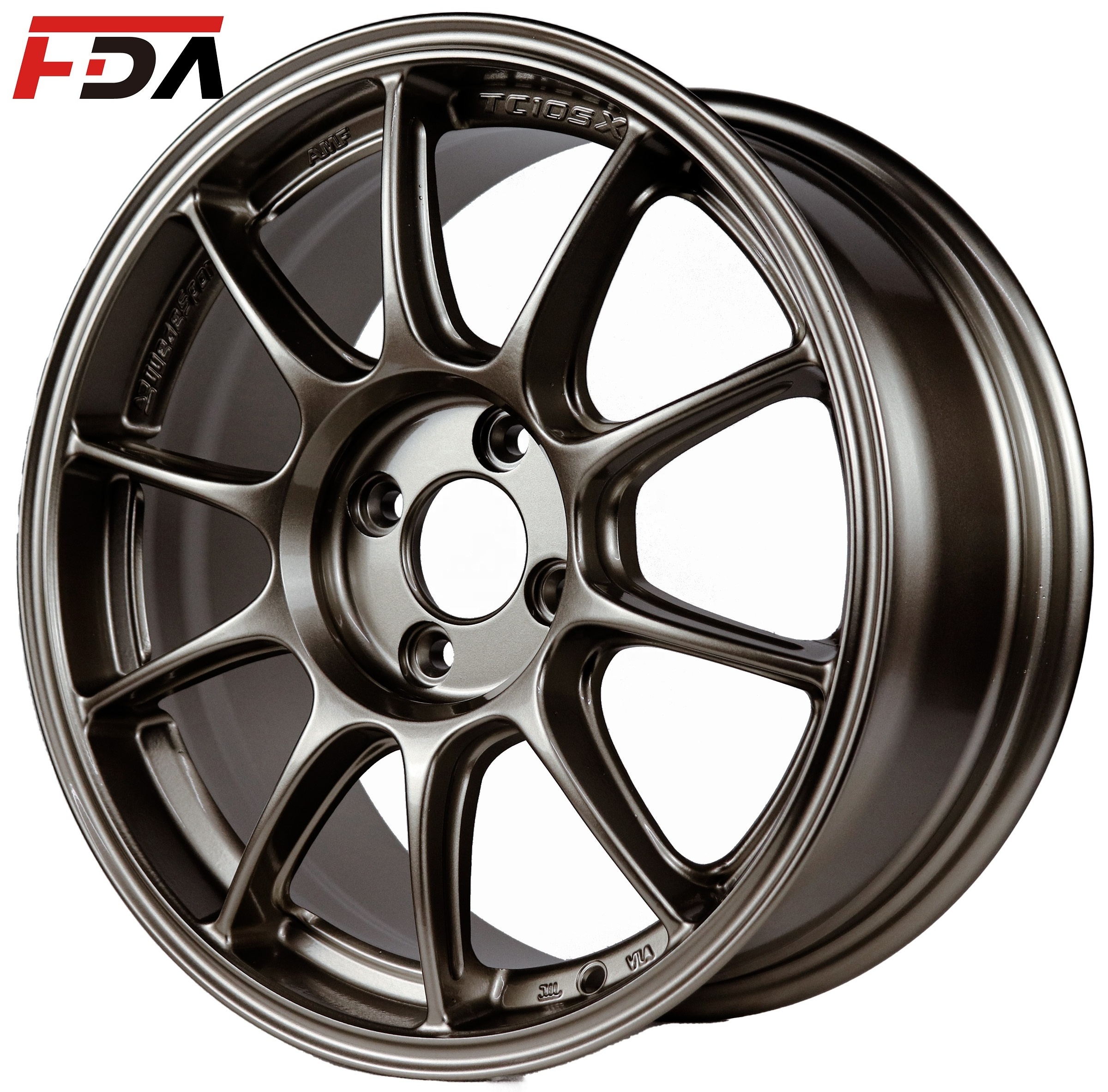 Flrocky Hot sale Size 4x100 Passenger Car Wheels 15 16 17 inch 4 hole Vehicle Rims For Sale