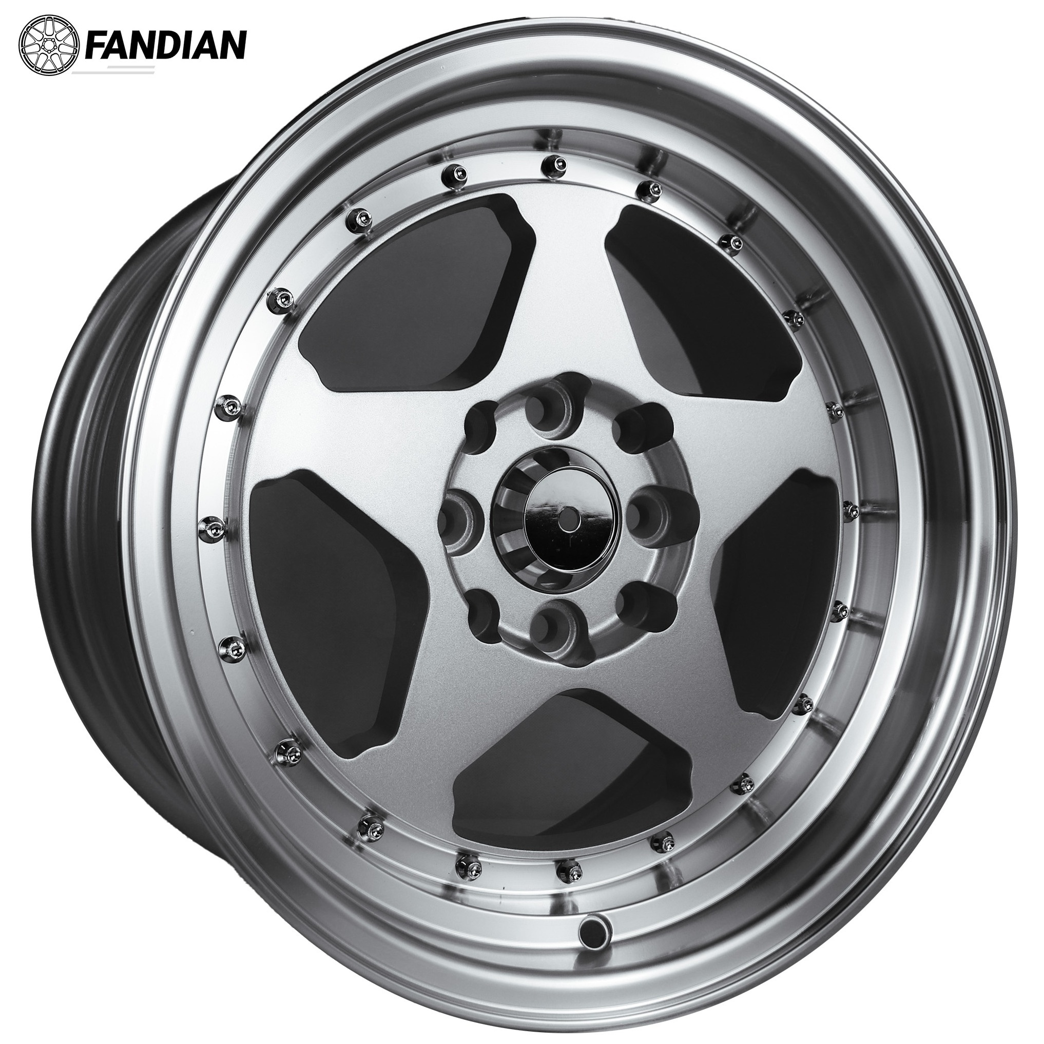 Flrocky 15 inch wheels concave car rims aluminum alloy wheels